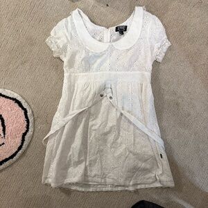 Tripp NYC White Eyelet Dress